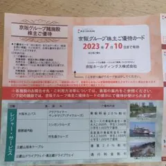 京阪株主優待1セット