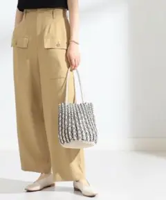 Ray BEAMS フロント ポケット ワイドパンツ