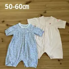 ミキハウス　ホットビスケッツ　半袖ロンパース　50-60㎝　前開き　まとめ売り