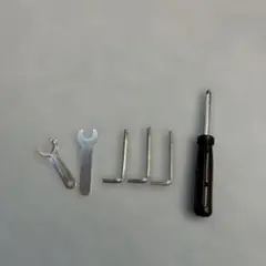 【最安値】大特価　DIY用金属製ツールスパナL字レンチ　６個セットセット良品　黒