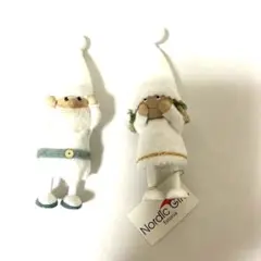 ノルディカニッセ　幸せサンタ&女の子　ホワイト　レア　スマイル　新品未使用
