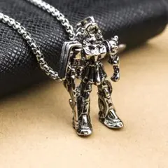 アクセサリー 騎士 メンズ シルバー 韓国 ネックレス フィギュア