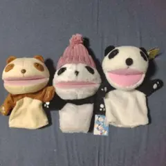 パンダパペットぬいぐるみ
