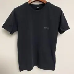 HUGO BOSS ブラック ストレッチTシャツ ロゴ入 S