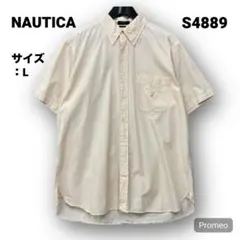 【即購入OK】NAUTICA 半袖シャツ サイズL オレンジ