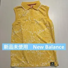 new balance ノースリーブポロシャツ イエロー