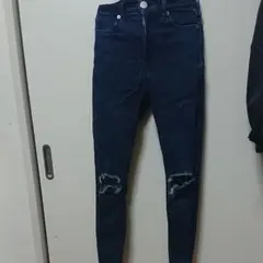 ENVYMスキニー ダメージデニム