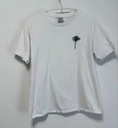 半袖　白Tシャツ　ワンポイント　ヤシの木　Sサイズ