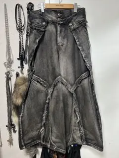 PERSONSOUL Fold Jeans ワイドパンツ ジーンズ