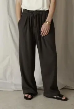 Aphlotusワッフルダブルウエストイージーパンツ