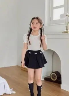 berry berry　ドット柄Tシャツ&スカパンセット