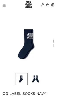レッグウェア Black eye patch OG LABEL SOCKS BLACK レッグウェア Black eye patch OG LABEL SOCKS BLACK