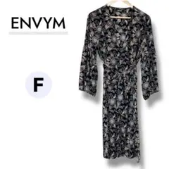 【美品】ENVYM アンビー 花柄ロングガウン フリーサイズ