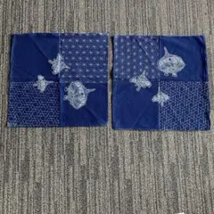 レトロ　座布団カバー　54〜55cm