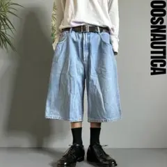 90s NAUTICA MARINE DENIN W36 バギーデニムショーツ