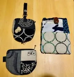 ハンドメイド品　ミナペルホネン3点