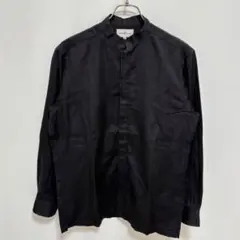 sportif B arreaux バンドカラーシャツ（46）モード系　黒