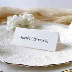 ˗ˏˋ NEW ˎˊ˗　席札_25　横長　ウェディング　結婚式　席札　シンプル