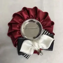 ③ロゼット☆ハンドメイド☆Mori Rossete 缶バッジ