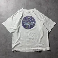 【入手困難】90s USA製 アート トンボ 月 ステンドグラス 星 Tシャツ