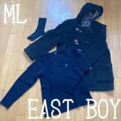 ◾️冬の登下校セット◾️イーストボーイのダッフルコート◾️プレイボーイのセーター◾️綺麗