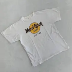 Hard Rock Cafe Tシャツ 白 半袖 ロゴプリント クルーネック L