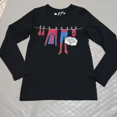 スパイダーマン 長袖Tシャツ 黒 160サイズ