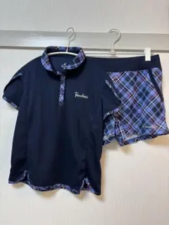 Paradiso ネイビー チェック柄 スポーツウェア セット