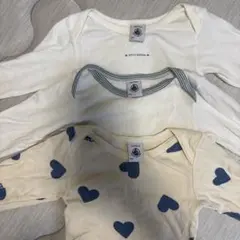 PETIT BATEAU ハート柄　プチバトー　3枚セット