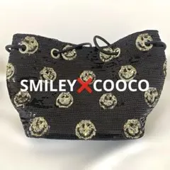 SMILEY❌COOCO スマイル　トートバッグ　スパンコール