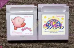 ●GBソフト 星のカービィ ＋ カービィのピンボール (各箱説なし) - 任天堂