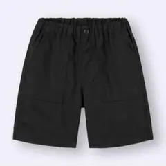 美品 GU ベイカーハーフパンツ 男女兼用 120