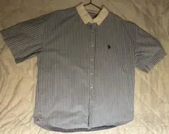 U.S. POLO ASSN. ストライプ 半袖シャツ L