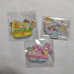 サンリオキャラクターズ アクリルブローチ3個