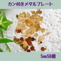 カン付きプレート5㎜50個【在庫僅少】