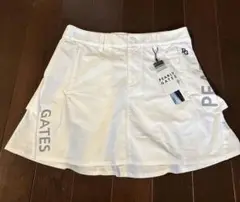 パーリーゲイツTEXBRID格子後ろフリルチャーミング白スカートサイズ1