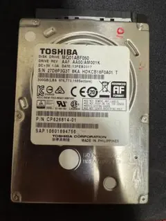 TOSHIBA MQ01ABF050 500.1GB HDD