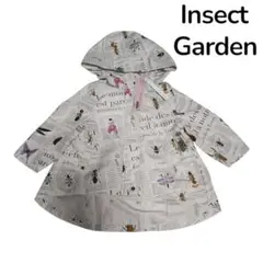 Insect Garden 再生素材 撥水　ロングレインジャケット S 昆虫