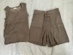 UNITED ARROWS カップ付きリブタンク&ショートパンツ