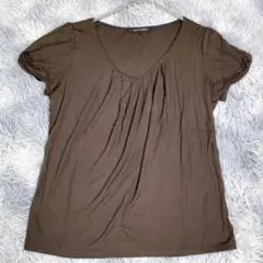 LAUTREAMONT【38】半袖Tシャツ　ブラウン　レディース　薄手