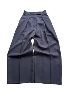 big tuck wide flare pants