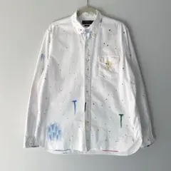 POLO RALPH LAUREN ペイントスプラッターオックスフォードシャツ