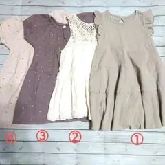 （お値下げ）ワンピース(夏用) 4点セット　95Cm