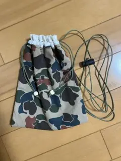 迷彩柄巾着