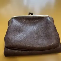 サマンサモスモス　ウォレット　二つ折りがま口財布　ブラウン