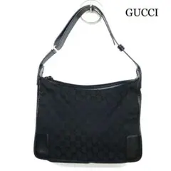 GUCCI グッチ GG キャンバス ショルダーバッグ トートバッグ 黒