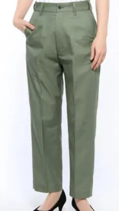 オリーブグリーン ワークパンツ ストレート