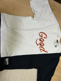 Tシャツ L ホワイト/ネイビー
