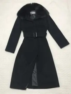Viaggio Blu ロングコート アンゴラ ファー付き