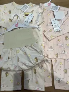 ベビーパジャマ2セット90サイズ　双子